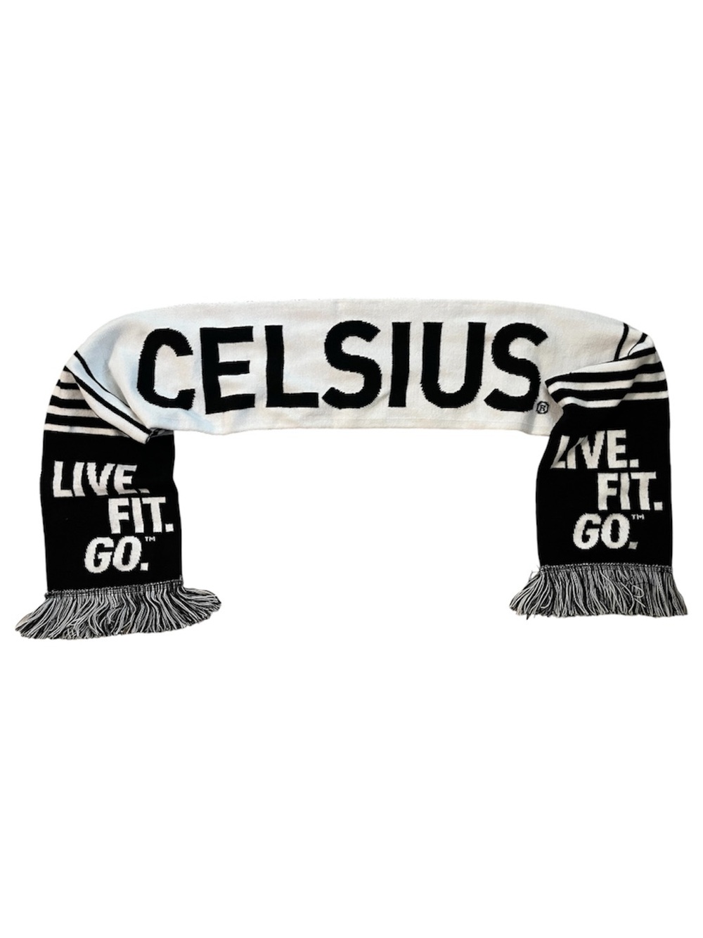 ▪️CELSIUS▪️Black & White Logo Merch Scarf